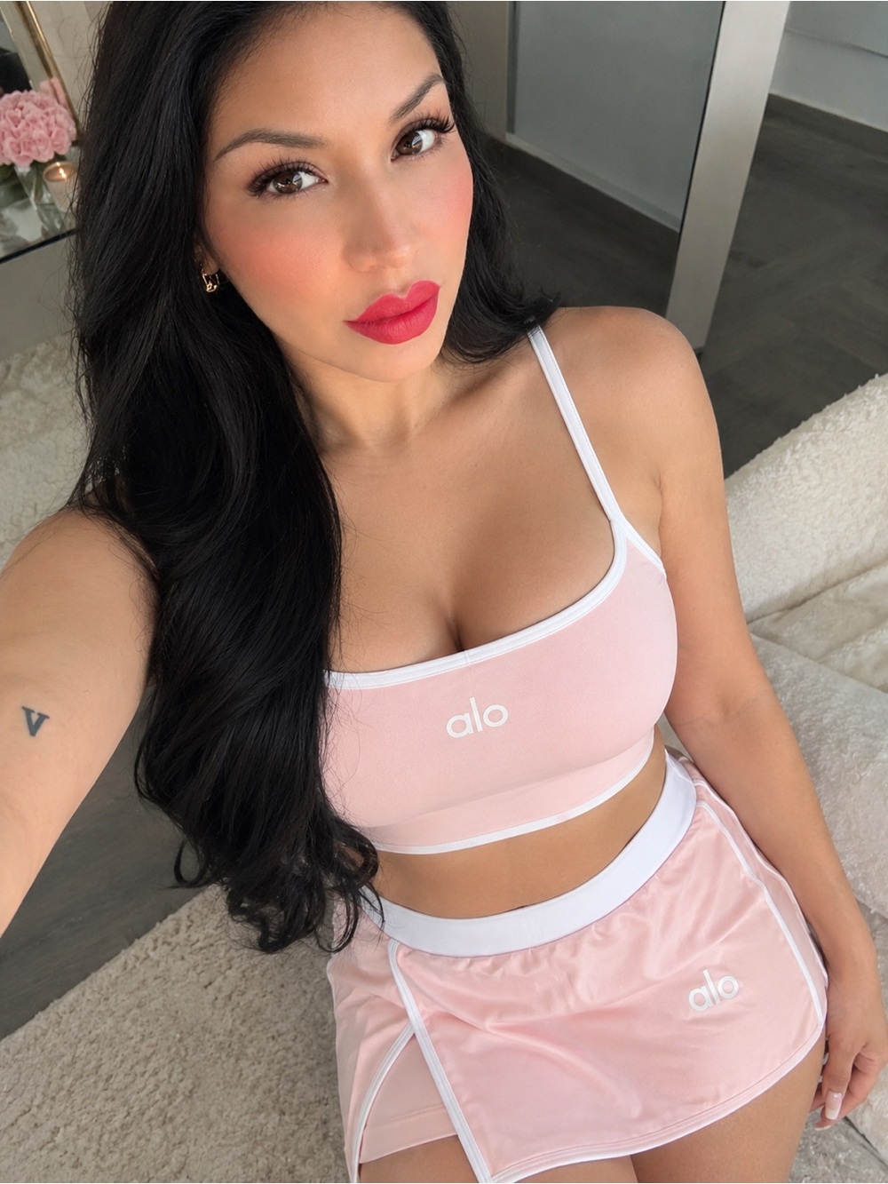 Women’s Pink Logo Sports Bralette